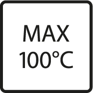 Tåler max 100° C